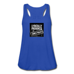 Women's Flowy Tank Top - Lyrically Provoked - royal blue