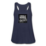 Women's Flowy Tank Top - Lyrically Provoked - navy