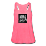 Women's Flowy Tank Top - Lyrically Provoked - neon pink