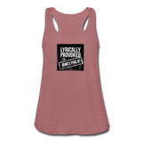 Women's Flowy Tank Top - Lyrically Provoked - mauve