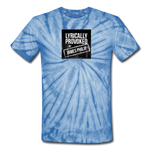 Unisex Tie Dye T-Shirt - Lyrically Provoked - spider baby blue