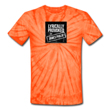 Unisex Tie Dye T-Shirt - Lyrically Provoked - spider orange