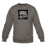 Crewneck Sweatshirt - Lyrically Provoked - asphalt gray