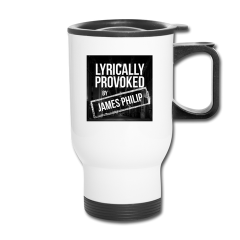 Travel Mug - Lyrically Provoked - white