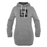 Women's Hoodie Dress - Lyrically Provoked - heather gray