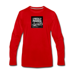 Men's Long Sleeve T-Shirt - Lyrically Provoked - red