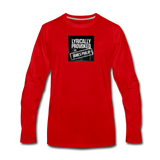 Men's Long Sleeve T-Shirt - Lyrically Provoked - red