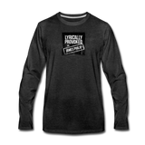 Men's Long Sleeve T-Shirt - Lyrically Provoked - charcoal gray