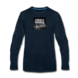 Men's Long Sleeve T-Shirt - Lyrically Provoked - deep navy