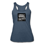 Women’s Racerback Tank - Lyrically Provoked - heather navy