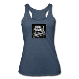 Women’s Racerback Tank - Lyrically Provoked - heather navy