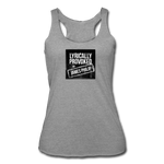 Women’s Racerback Tank - Lyrically Provoked - heather gray