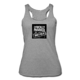 Women’s Racerback Tank - Lyrically Provoked - heather gray