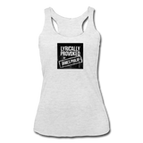 Women’s Racerback Tank - Lyrically Provoked - heather white