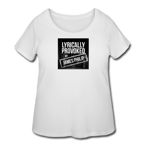 Women’s Curvy T-Shirt - Lyrically Provoked - white