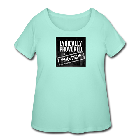 Women’s Curvy T-Shirt - Lyrically Provoked - mint