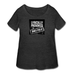 Women’s Curvy T-Shirt - Lyrically Provoked - deep heather