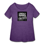 Women’s Curvy T-Shirt - Lyrically Provoked - heather purple