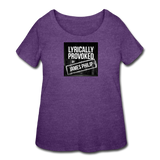 Women’s Curvy T-Shirt - Lyrically Provoked - heather purple