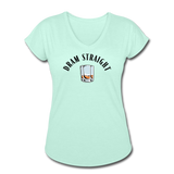 Women's V-Neck T-Shirt - Dram Straight - mint