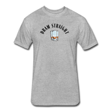 Fitted Men's T-Shirt - Dram Straight - heather gray