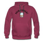 Men’s Premium Hoodie - Dram Straight - burgundy