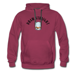 Men’s Premium Hoodie - Dram Straight - burgundy