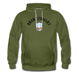 Men’s Premium Hoodie - Dram Straight - olive green