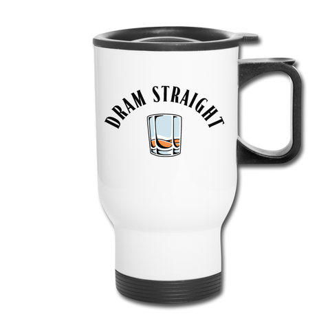 Travel Mug - Dram Straight - white