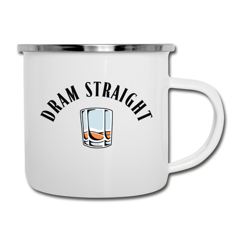 Camper Mug - Dram Straight (Black Logo) - white