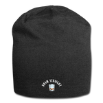 Jersey Beanie - Dram Straight (White Logo) - charcoal gray