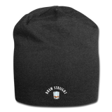 Jersey Beanie - Dram Straight (White Logo) - charcoal gray