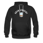 Men’s Premium Hoodie - Dram Straight (White Logo) - black