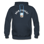 Men’s Premium Hoodie - Dram Straight (White Logo) - navy