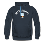 Men’s Premium Hoodie - Dram Straight (White Logo) - navy