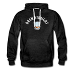 Men’s Premium Hoodie - Dram Straight (White Logo) - charcoal gray