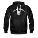 Men’s Premium Hoodie - Dram Straight (White Logo) - charcoal gray