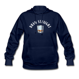 Women's Hoodie - Dram Straight (White Logo) - navy