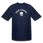 Men's Tall T-Shirt - Dram Straight (White Logo) - navy