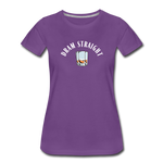 Women’s T-Shirt - Dram Straight (White Logo) - purple