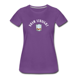 Women’s T-Shirt - Dram Straight (White Logo) - purple