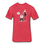 Fitted Men's T-Shirt - My Safe Word Is Tacos - heather red