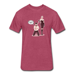 Fitted Men's T-Shirt - My Safe Word Is Tacos - heather burgundy