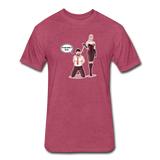 Fitted Men's T-Shirt - My Safe Word Is Tacos - heather burgundy