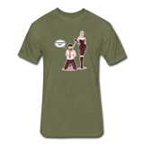 Fitted Men's T-Shirt - My Safe Word Is Tacos - heather military green