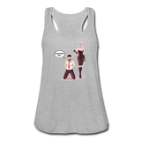 Women's Flowy Tank Top - My Safe Word Is Tacos - heather gray