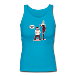 Women's Fitted Tank - My Safe Word Is Tacos - turquoise