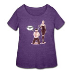 Women’s Curvy T-Shirt - My Safe Word Is Tacos - heather purple