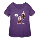 Women’s Curvy T-Shirt - My Safe Word Is Tacos - heather purple