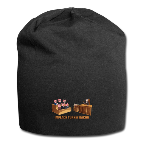 Jersey Beanie - Impeach Turkey Bacon - black